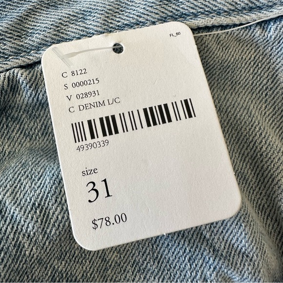 Free People We the Free Blossom Rigid Skinny Jeans Distressed New NWT Size 31 - Picture 5 of 10